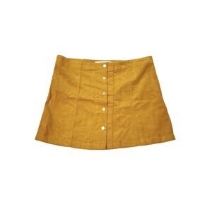 Trafaluc JST Ladies size‎ Large corduroy snap button skirt